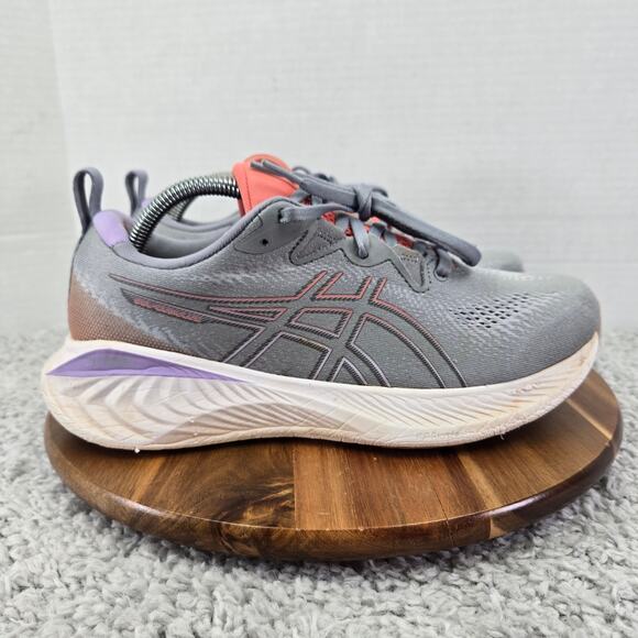 Asics Gel-Cumulus 25 Gray Purple Gym Daily Athletic Road Running Shoe Women 10.5 - Picture 3 of 14